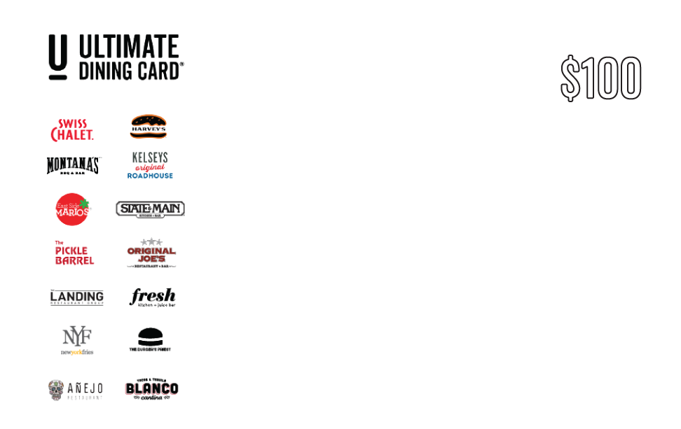 Buy Custom Cards  The Ultimate Dining Card